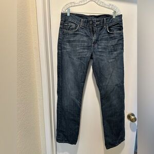 Armani Exchange Men’s Dark Blue Straight Jeans Size 33 Short